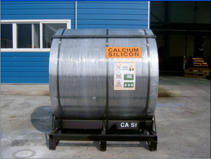Staalproductie 13 mm kerndraad legering CaFe Calcium Silicium kerndraad 4
