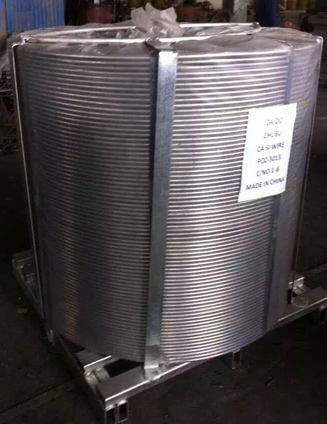 Staalproductie 13 mm kerndraad legering CaFe Calcium Silicium kerndraad 6